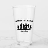 Stijlvol, persoonlijk leger dat uitkomt glas (Voorkant)