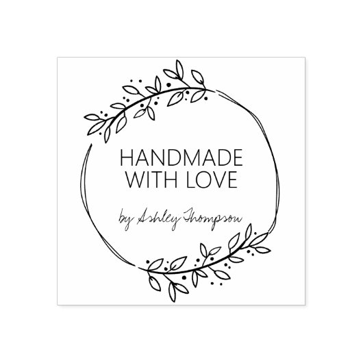 Stijlvol, persoonlijk verwerkt door 	rubberstempel (Afrduk)