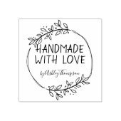 Stijlvol, persoonlijk verwerkt door 	rubberstempel (Afrduk)