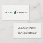 Stijlvol pictogram (Leaf) Visitekaartje (Voorkant / Achterkant)