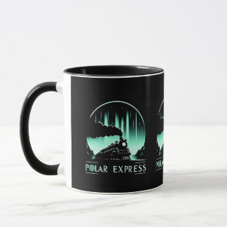 Stijlvol Polar Express Treinontwerp Mok