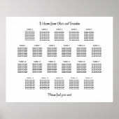 Stijlvol Poster van 22 Tabelweddenschappen (Voorkant)