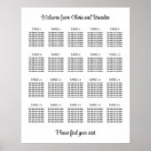 Stijlvol Poster voor 20 tafelbruiloft (Voorkant)