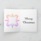 Stijlvol Prachtig nichtje Kerstkaart Feestdagen Kaart (Binnen)