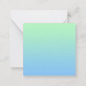 Stijlvol professioneel bedankt aangepaste verloop notitiekaartje (Achterkant)