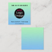 Stijlvol professioneel bedankt aangepaste verloop notitiekaartje (Voorkant / Achterkant)