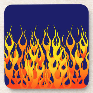 Stijlvol racisme brandt op Navy Blue Onderzetter