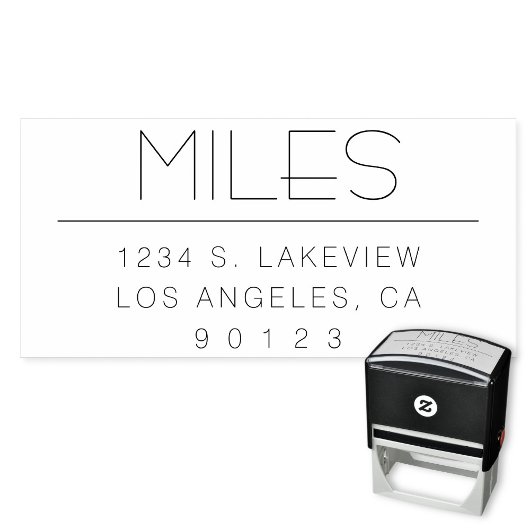 Stijlvol retouradres of andere tekst  zelfinktende stempel