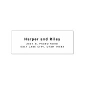 Stijlvol retouradres Rubberstempel Rubberstempel (Afrduk)