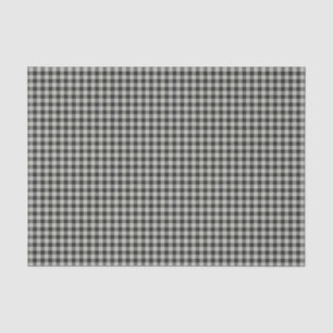 Stijlvol Retro Black en Grey Gingham Pset Pattern Tissuepapier