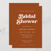 Stijlvol retro gebrand Sinaasappel foto vrijgezell Kaart (Voorkant / Achterkant)