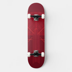 Stijlvol retro grafisch ontwerp skateboard