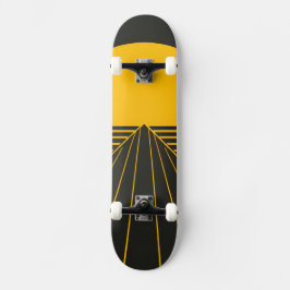 Stijlvol retro grafisch ontwerp skateboard