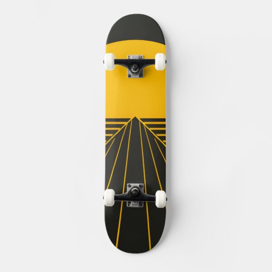 Stijlvol retro grafisch ontwerp skateboard (Voorkant)
