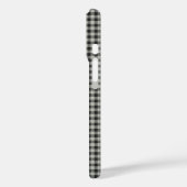 Stijlvol Retro Gray Gingham Pset Persoonlijk Case-Mate iPhone Case (Achterkant / Links)
