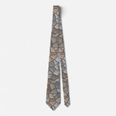 Stijlvol Rock Stone Pattern Masonry Pattern Stropdas (Voorkant)