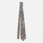 Stijlvol Rock Stone Pattern Masonry Pattern Stropdas (Achterkant)