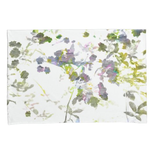 Stijlvol romantisch bloemontwerp voor waterkleurig kussensloop (Voorkant-Rechts)