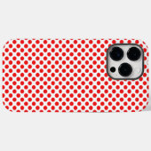 Stijlvol Rood- en witpo-punten Kassypatroon Case-Mate iPhone Case (Achterkant (horizontaal))