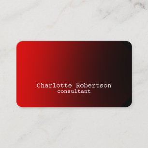 Stijlvol rood papier Creative Modern Consultant Visitekaartje