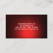 Stijlvol rood papier schoon visitekaartje (Achterkant)