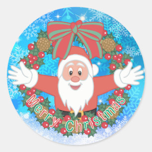 Stijlvol rood wit pastel ronde sticker