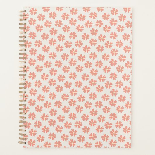 Stijlvol Roos flessenpatroon roze Planner (Voorkant)