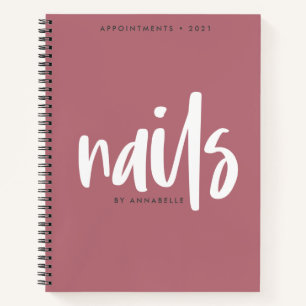 Stijlvol Roos Gold Nails Appointbook Notitieboek