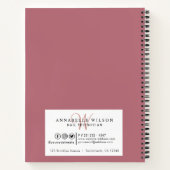 Stijlvol Roos Gold Nails Benoeming Book Notitieboek (Achterkant)