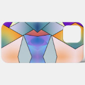 Stijlvol Roze en blauw Marmer Modern esthetisch Case-Mate iPhone Case (Achterkant (horizontaal))