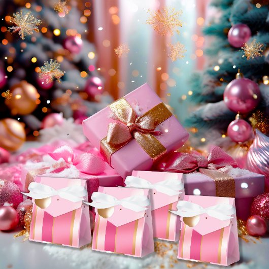 Stijlvol Roze en Metaalglans Bedankdoosjes