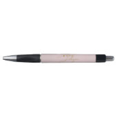 Stijlvol roze goud handtekening script Monogram Pen (Voorkant)