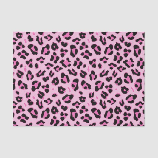 Stijlvol roze luipaard patroon tissuepapier (Voorkant)