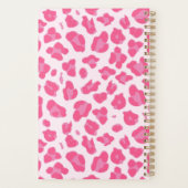 Stijlvol roze op roze luipaard afdrukken planner (Achterkant)