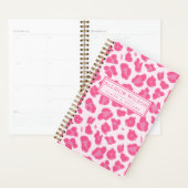Stijlvol roze op roze luipaard afdrukken planner (Display)