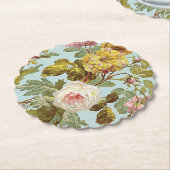 Stijlvol roze roze roze patroon kartonnen onderzetters (Gekanteld)