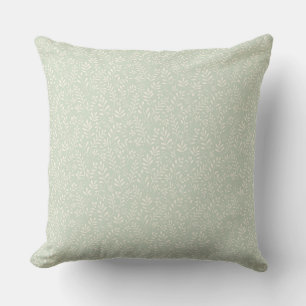 Stijlvol Sage Green Boho Waterverf Floral Pattern Kussen