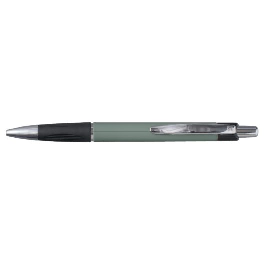 Stijlvol Sage Green Signature Script Monogram Pen (Achterkant)