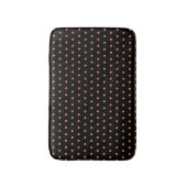Stijlvol SALMON Polka Dot Black Badmat (Voorkant Verticaal)