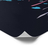 Stijlvol Schattige kattenontwerp Poster (Hoek)