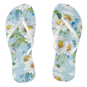Stijlvol, schitterend, helder bloempatroon 2 teenslippers