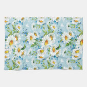 Stijlvol, schitterend, helder bloempatroon 2 theedoek (Horizontaal)