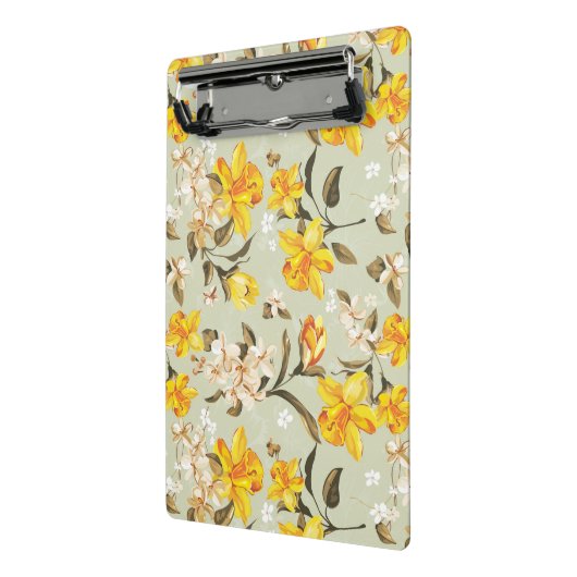 Stijlvol, schitterend helder bloempatroon mini klembord (Angled2)