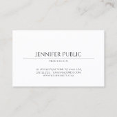 Stijlvol, schoon ontwerp, modern, trendy papier, l visitekaartje (Voorkant)