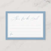 Stijlvol Script Blauw Afstuderen Advies voor het A Informatiekaartje (Voorkant)