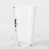 Stijlvol script "Bride" op maat Glas (Links)