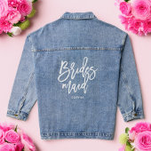 Stijlvol script "Bridesmaid" op maat Denim Jacket