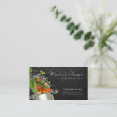 Stijlvol Script Food Pan Personal Chef Catering Visitekaartje (Staand voorkant)