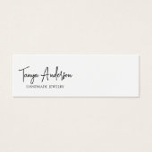 Stijlvol script gemaakt Love Heart Earning Display Mini Visitekaartjes (Voorkant)