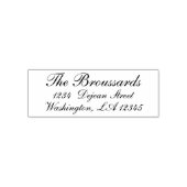 Stijlvol script gepersonaliseerd retouradres  zelfinktende stempel (Design)